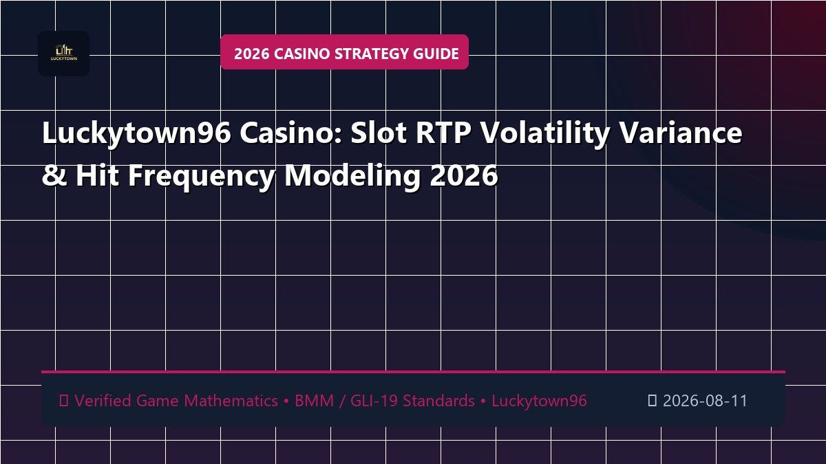 Luckytown96 Casino: Slot RTP Volatility Variance & Hit Frequency Modeling 2026
