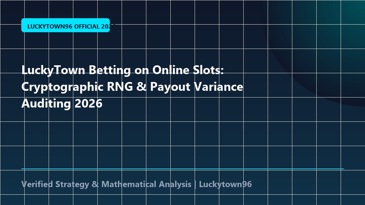 LuckyTown Betting on Online Slots: Cryptographic RNG & Payout Variance Auditing 2026