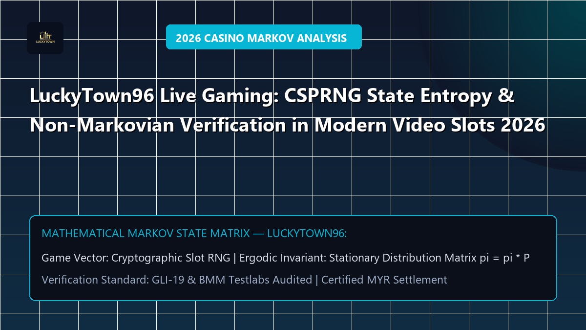 LuckyTown96 Live Gaming: CSPRNG State Entropy & Non-Markovian Verification in Modern Video Slots 2026